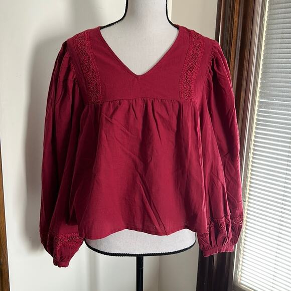 Loveriche | Boho Long Sleeve Top Size S NWT - Picture 1 of 8